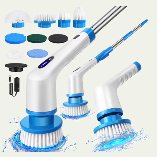 Brosse de nettoyage électrique sans fil rotative 10-en-1