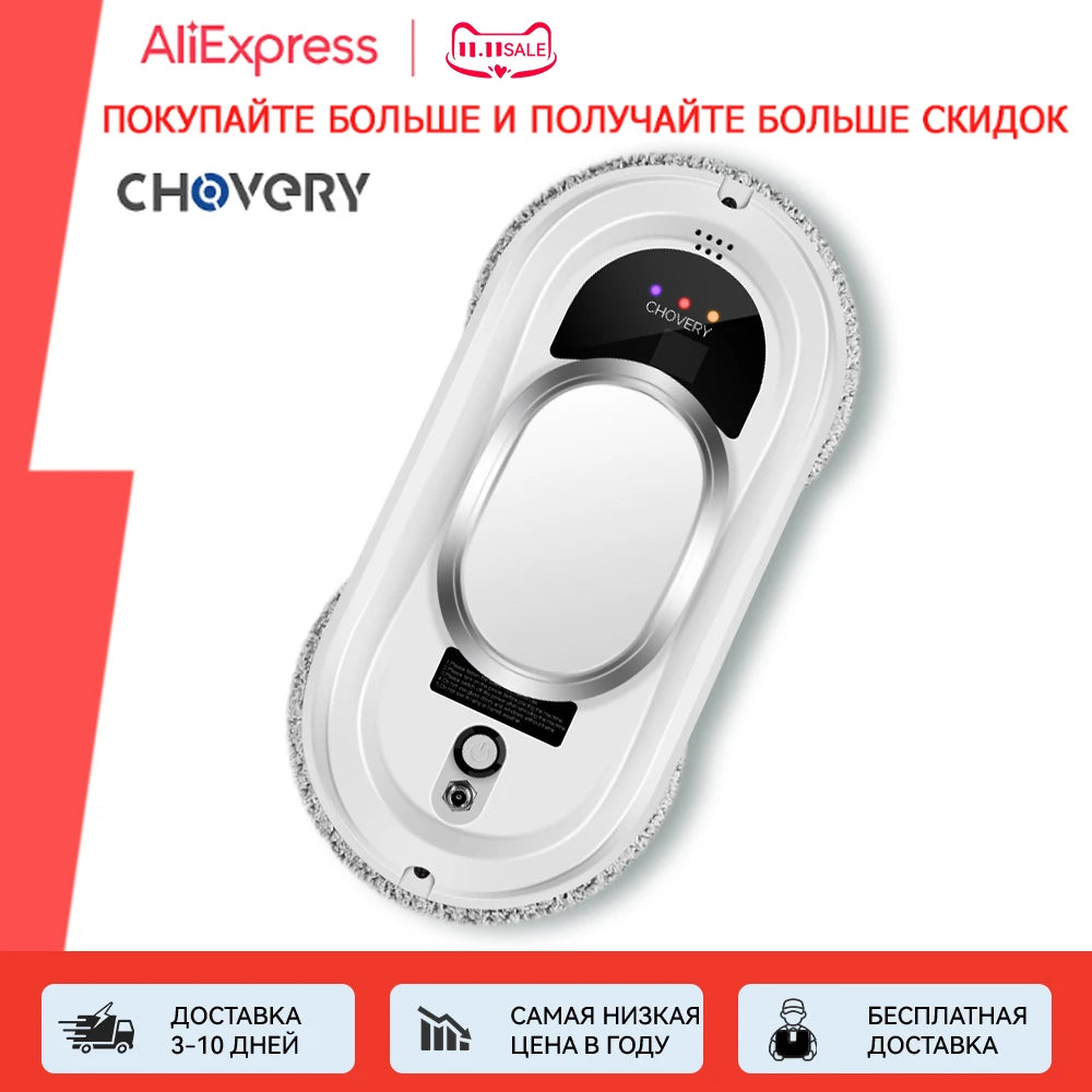 CHOVERY CL‑1 – Robot Lave‑Vitres Automatique 5600 Pa avec Télécommande & Pulvérisation