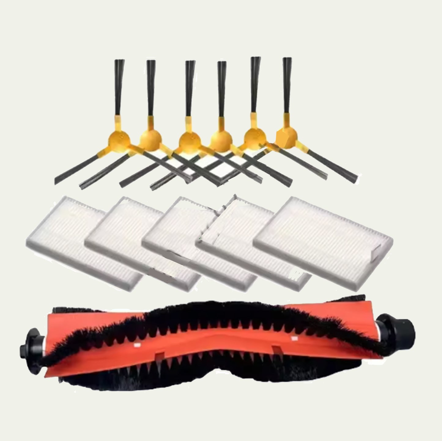 Kit accessoires ABIR – Rouleau, brosses, filtre HEPA, serpillères et chiffons