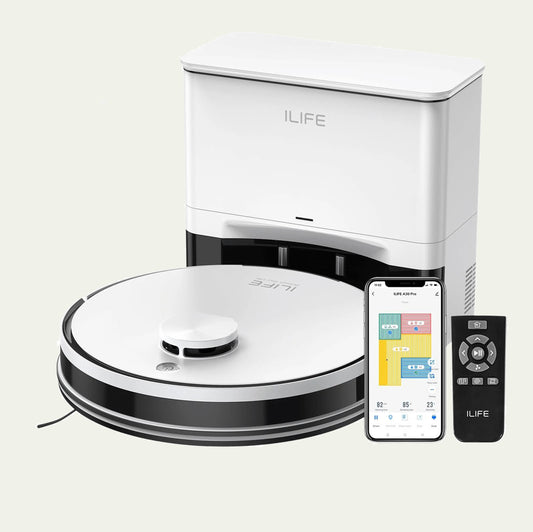 ILIFE A30 PRO - Robot Aspirateur & Laveur 2-en-1 avec Auto-Vidange